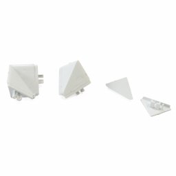 Set accesorii pentru montaj inaltator blat MINI IT, plastic, finisaj aluminiu negru alb (Culoare: Alb)
