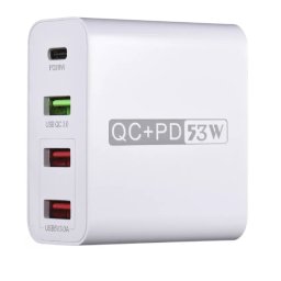 Adaptor priza WLX A6 cu 4 porturi USB Qualcomm 3.0 53W