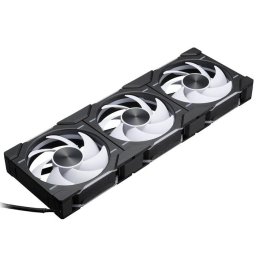 PH-F120D30_DRGB_PWM_BK01_3P, 3 ventilatoare de 120 mm, 2000 rpm, Negru