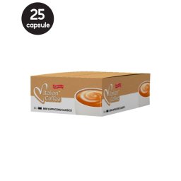 25 Capsule Italian Coffee Mini Cappuccino Classico – Compatibile Espresso Point