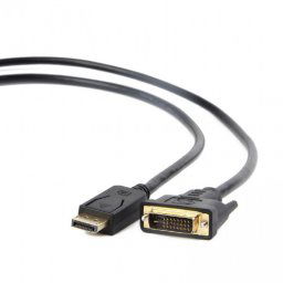 CABLU video GEMBIRD, adaptor DisplayPort (T) la DVI-D DL (T), 1.8m, rezolutie maxima Full HD (1920 x 1080) la 60Hz, negru, CC-DPM-DVIM-6