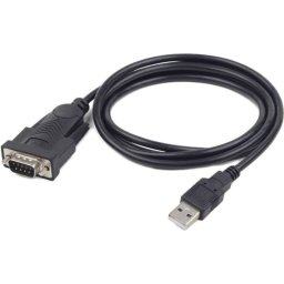 CABLU USB2.0 la SERIAL DB9M GEMBIRD, black, cablu 1.5 m