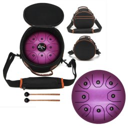 Tongue Drum din Otel - Handpan Violet 7 Note - 8 Inch/20,3 cm - 1 Buc