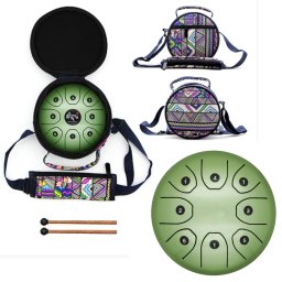 Tongue Drum din Otel - Handpan Verde 5.5 Inch/13.97 cm - 1 Buc