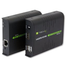 Extensie HDMI + USB mouse, tastatura pe cablu Cat5/5e/6 pana 120m.