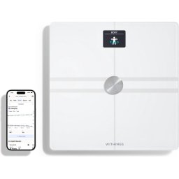 Cantar Body Comp Wi-Fi masuratori de compozitie corporala Alb