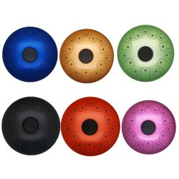 Tongue Drum din Otel - Handpan Multicolort 7 Note - 14 Inch/35.56 cm - 1 Buc