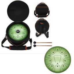 Tongue Drum din Otel - Handpan Verde 7 Note - 12 Inch/30.48 cm - 1 Buc