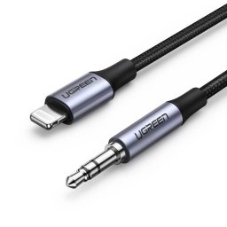 Accesorii Audio Hi-Fi Cablu Lightning MFI la jack 3.5mm Ugreen US315 1m, Black