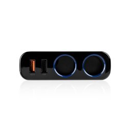 2x USB-A QC3.0 2.4A 18W Negru