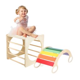 Tuktuk Montessori set WD10-WD03 - montessori kostka a houpačka 5v1