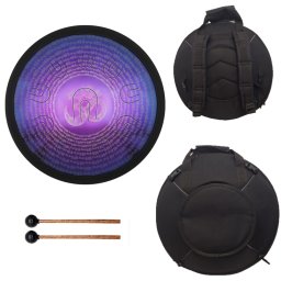 Tongue Drum din Otel - Handpan - Om - D minor 10 Note - 16 Inch/40.64 cm - 1 Buc