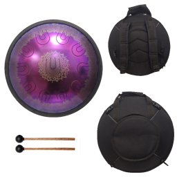 Tongue Drum din Otel - Handpan - Lotus - D minor 11 Note - 18 Inch/45.72 cm - 1 Buc