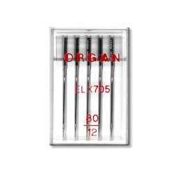 5 ace pentru surfilat/overlock Organ ELx705 Chromium cu finete acului intre 75-90