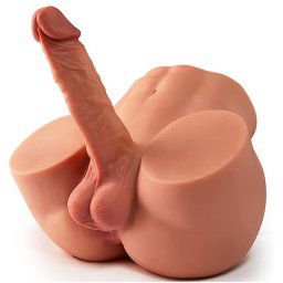 Paloqueth James Realistic 18cm Dildo, Testicles & Anal Sex Doll Brown 4.8kg