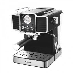 Espressor Samus BARISTA 20 Putere 1350W Rezervor Apa 1500ml Comutatoare Retro Negru/Inox