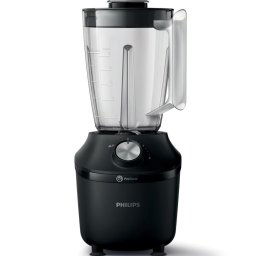 Blender Seria 3000 HR2191/01, Sistem ProBlend, capacitate maxima 2L, capacitate efectiva 1.25L, 2viteze + impuls, zdrobeste gheata, aplicatia NutriU pentru mai multe idei de retete, Negru