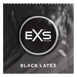EXS Black - prezervative latex - negre (12buc)