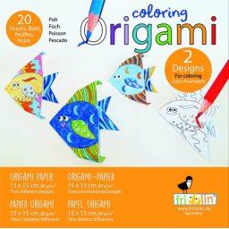Origami Fridolin, pesti de colorat