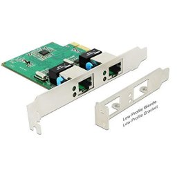 Accesoriu server DeLOCK PCIe card> 2xGigabit LAN, LAN adapter
