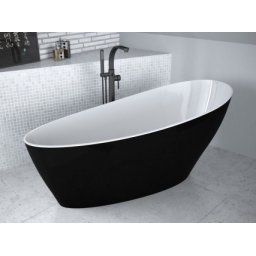 Cada freestanding Besco Keya 165x75cm, black&white