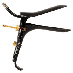 Fetish Collection Speculum with Air & Liquid Tube Black-Gold