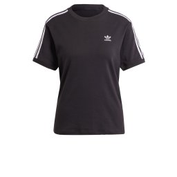 ADIDAS ORIGINALS Tricou '3-Stripes' negru / alb