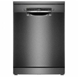 Masina de spalat vase Bosch SMS4EMC06E, Independenta, 13 seturi, Clasa energetica B, EfficientDry si Heat Exchanger, consum de apa 9l, AquaStop, AquaSensor, DosageAssist, Detergent Automation, EcoSilence Drive, 6 programe, 4 functii, Home Connect, Negru