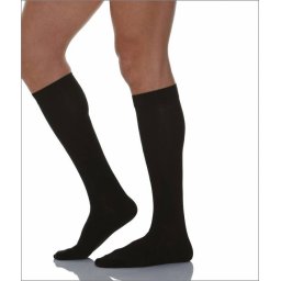 Ciorapi compresivi Relaxsan Calzino Lungo 820, bumbac, pana la genunchi, unisex, compresie medie 18-22 mmHg, Negru