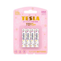 4 baterii alcaline AAA TOYS+ 1,5V Tesla Batteries