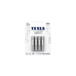 4 baterii alcaline AAA SILVER+ 1,5V Tesla Batteries