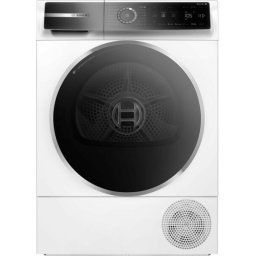 Uscator de rufe Bosch WQB246C0BY, 9 kg, clasă eficienta energetica A, tehnologie cu pompă de încălzire cu uscare pe baza de condensare, Home Connect, AutoDry Technology, design AntiVibration, Sensitive Drying sistem, SelfCleaning Condenser