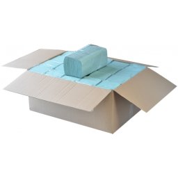 Prosop de hartie verde 1 strat 250 foi/set, 20 seturi, 23x25 cm, ZZ