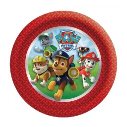 Set 8 farfurii carton Paw Patrol Patrula Catelusilor 23 cm