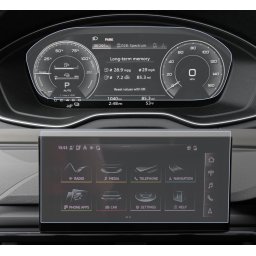 Audi A5 B9 2021+ Set (2 buc.) Folii de Protectie Virtual Cockpit si Navigatie - HD-Premium FoliaTa