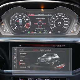 Audi Q3 2020+ Set (2 buc.) Folii de Protectie pentru Display Ceasuri si Navigatie - HD-Premium FoliaTa