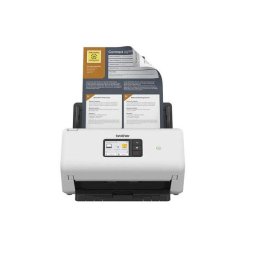 Scanner de documente pentru birou, Brother, ADS-4500W, Alb