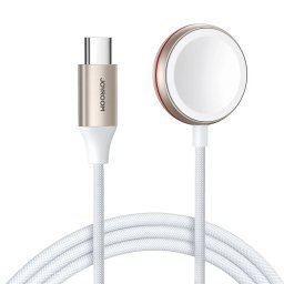Cablu pentru incarcare S-IW011 compatibil cu Apple Watch, USB-C, Incarcare magnetica, 3.5W, 1.2m, Alb