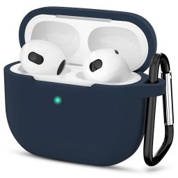 Silicone Case - for Apple AirPods 3, Smooth Ultrathin Material - Navy Blue