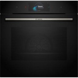 Cuptor electric incorporabil HRG7784B1, 71 l, Multifunctional, Perfect Steam, 22 functii , Autocuratare pirolitica, Grill, Air Fry, Home Connect, Clasa A+, Negru