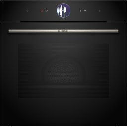 Cuptor electric incorporabil HRG7361B1, 71 l, Multifunctional, 20 functii , Added Steam, Autocuratare EcoClean Direct, Grill, Air Fry, Home Connect, Clasa A+, Negru