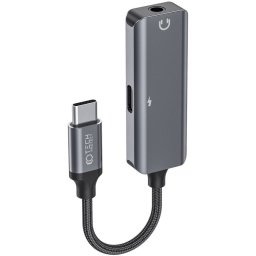 Adaptor TECH-PROTECT UltraBoost tata USB-C la mama jack 3.5 mm, Negru