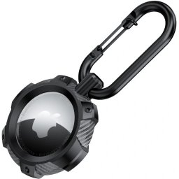 Husa de protectie TECH-PROTECT TpuCarbon compatibila cu Apple AirTag Black