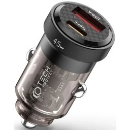 Incarcator auto TechProtect CC45W type c+ usb