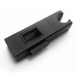 Suport para dus pentru coloana dus, negru mat, plastic