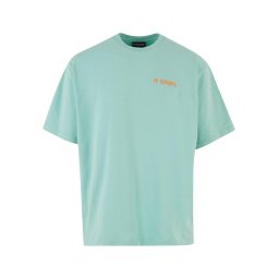 2Y Studios Tricou 'Thoughts' turcoaz / portocaliu închis