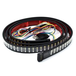 Banda LED autoadeziva rosu galben alb Iluminare 1.5M 12V pentru masina
