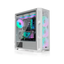 Carcasa Carcasa PONOS Ultra Mesh Midi-Tower, Tempered Glass Alb