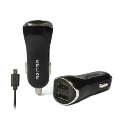 Cablu MicroUSB 100 cm inclus 2x USB-A 5V/1A 5W Negru