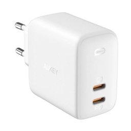 Incarcator de retea PA-B4 Omnia GaN 2xUSB-C, 6A,65 W Alb